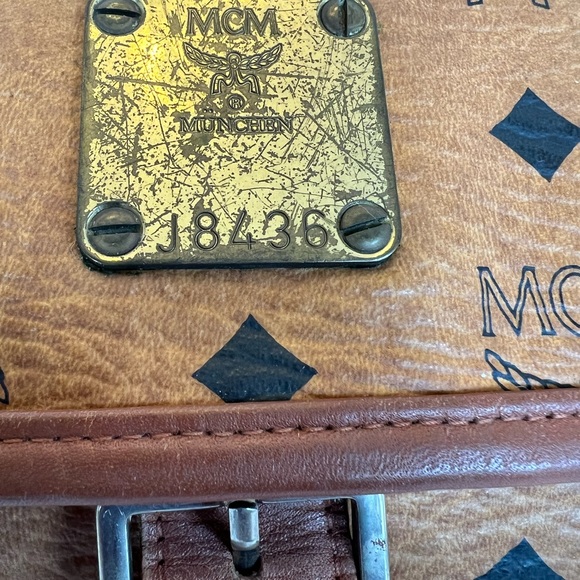 Vintage MCM Visetos Cognac Crossbody - Picture 2 of 10